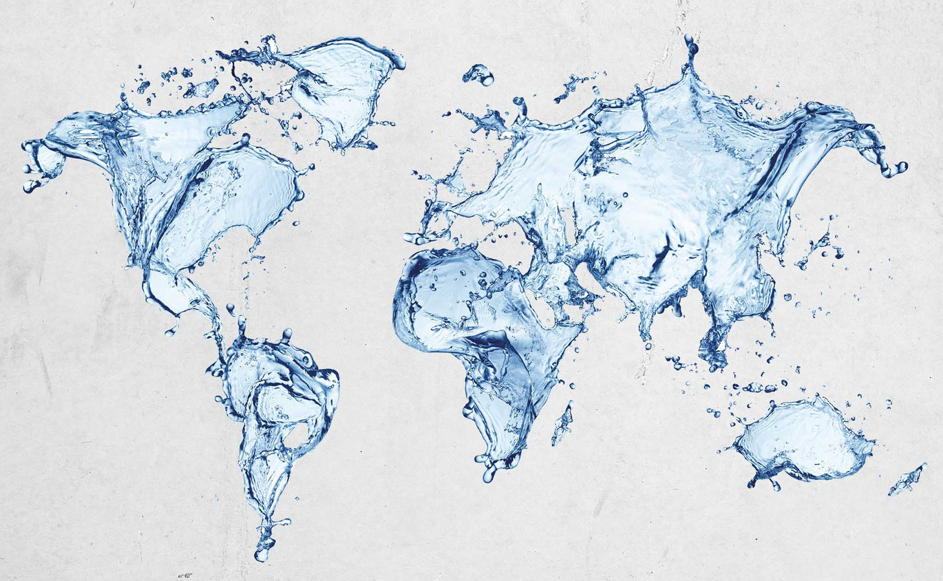 World WaterMap OnConcrete