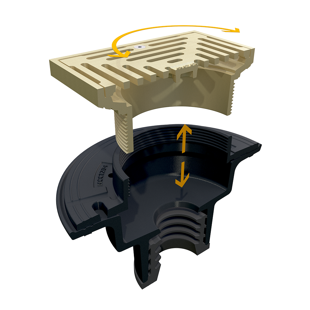 ACO Cast iron floor drain