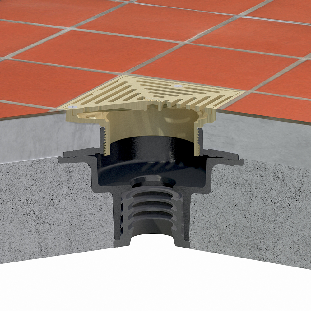 ACO Cast iron floor drain